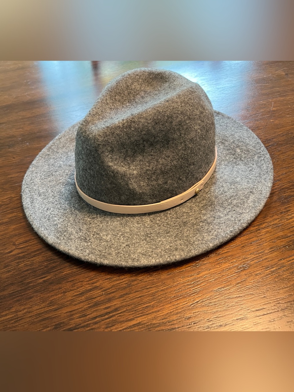 NWT Free People Anthropologie Gray Wool Felt Fedora Hat